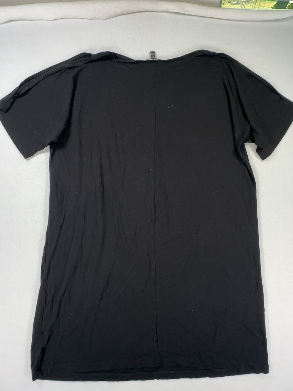 Eileen Fisher Short Sleeve Tunic Top Black Women's Size XL - Picture 8 of 9